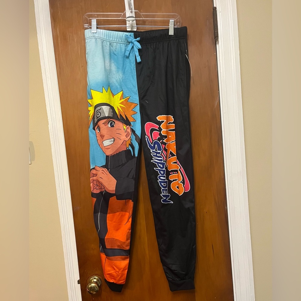 🆕 Small adult or Youth Jogger Pants - Blue and Black. NWT